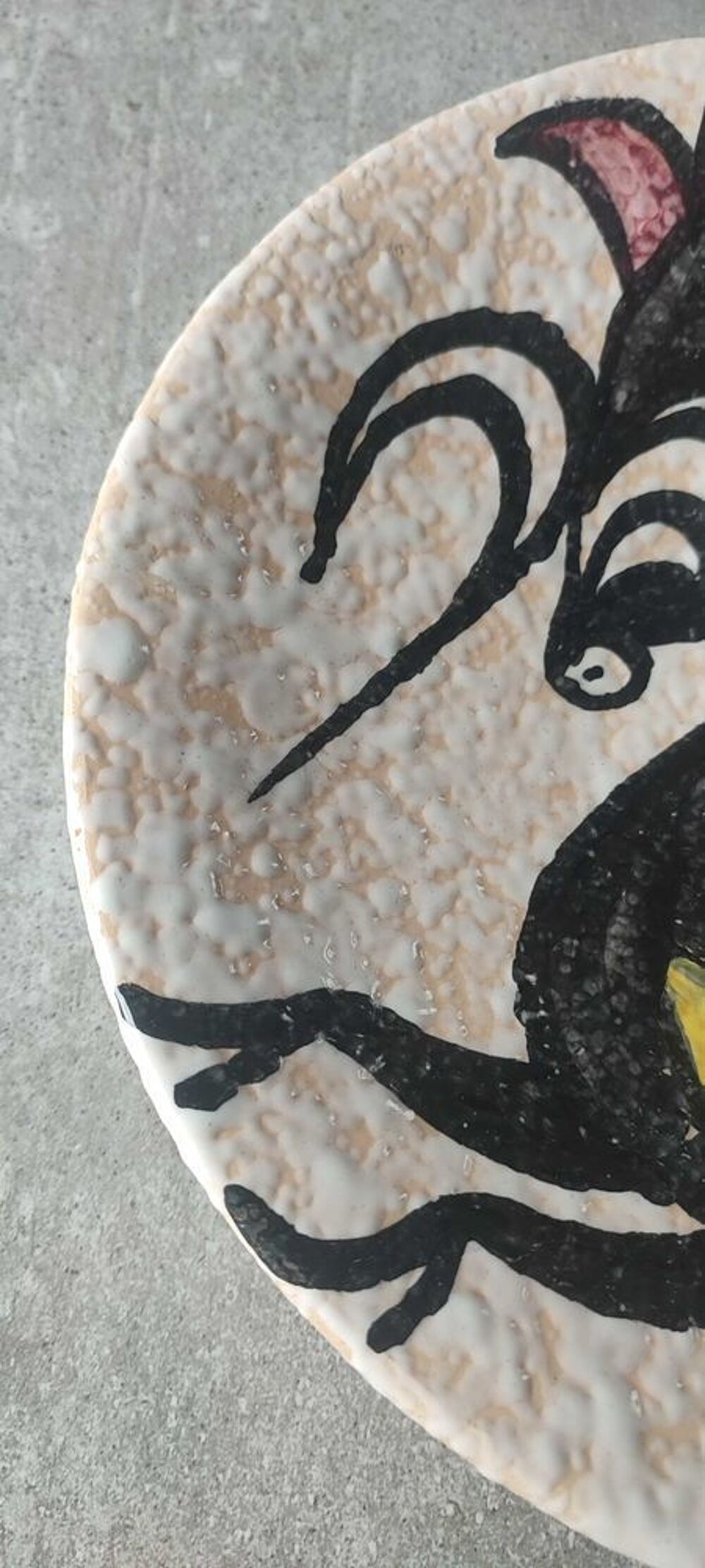 Plat Mural "Toro de Lidia" ceramique Style Pop Art Sanguino 