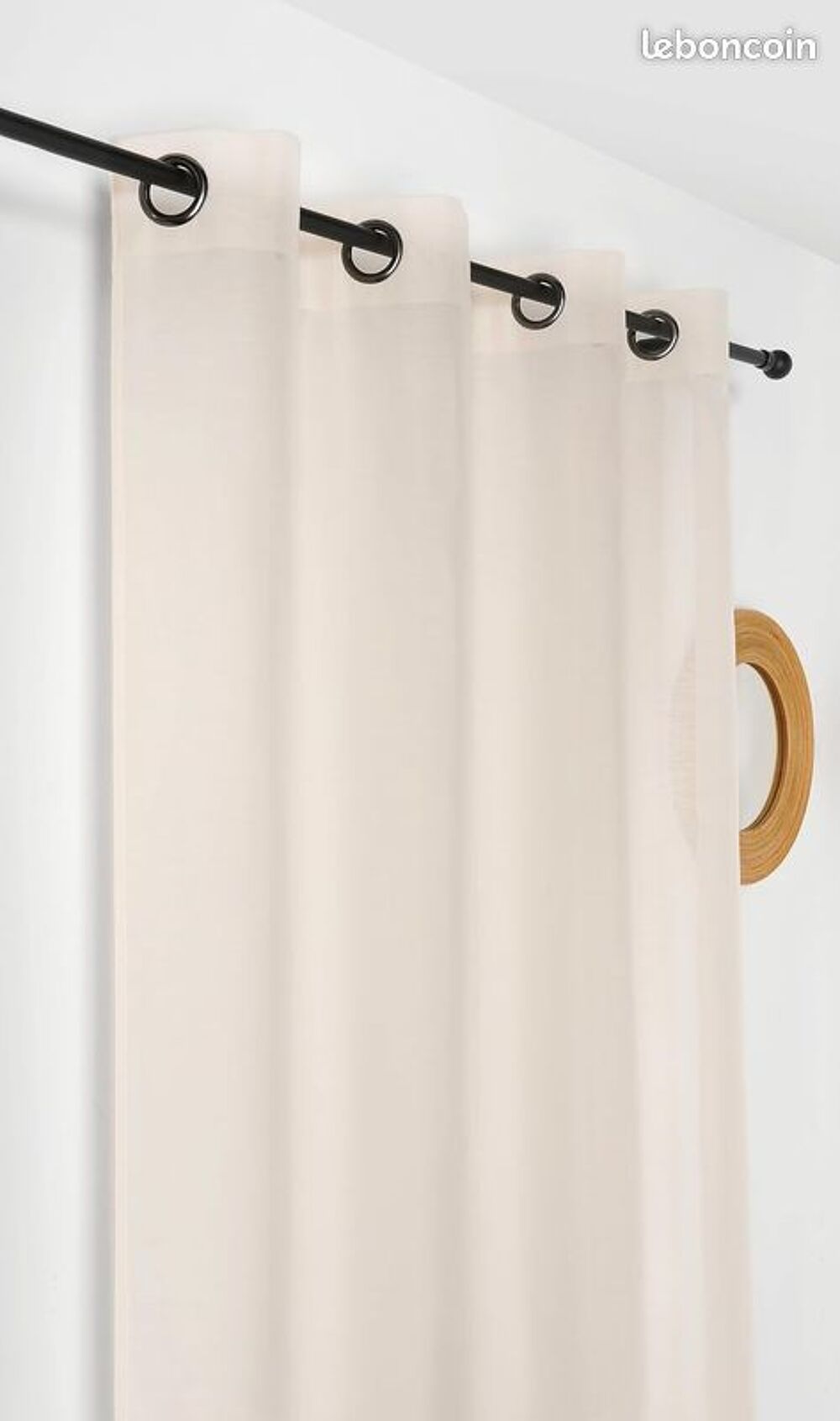 Rideau Voilage certifi&eacute; Anti Feu M1-145x240cm Décoration