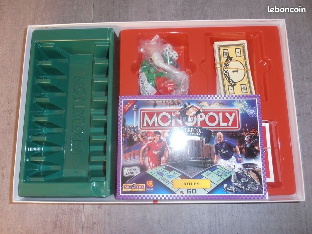 Monopoly Liverpool-en tr&egrave;s bon &eacute;tat et complet. Jeux / jouets