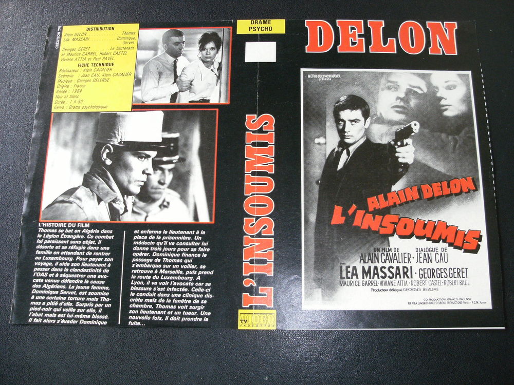Film : " L 'insoumis " DVD et blu-ray