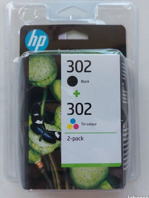 Cartouche d'encre HP 302, 2 pack noir et couleurs  30 Menton (06)