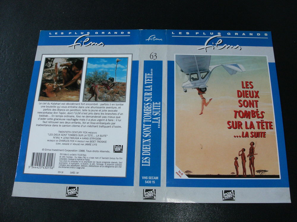 Film : " Les Dieux sont tombes sur la tete .. la suite " DVD et blu-ray