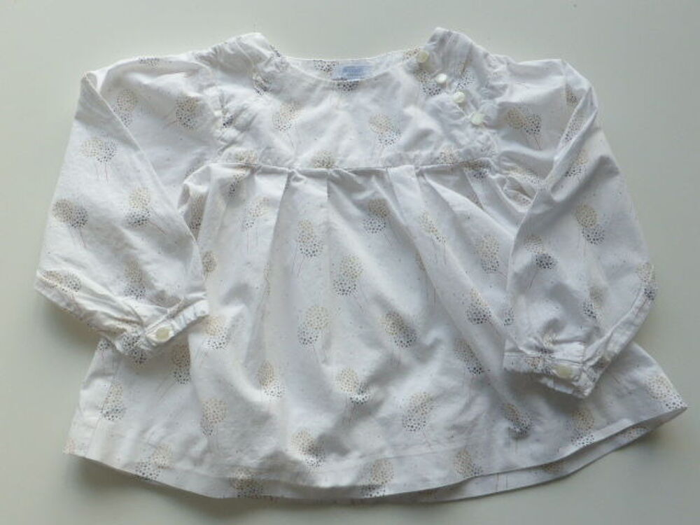 JACADI blouse chemisier manches longues 2 ans Vêtements enfants