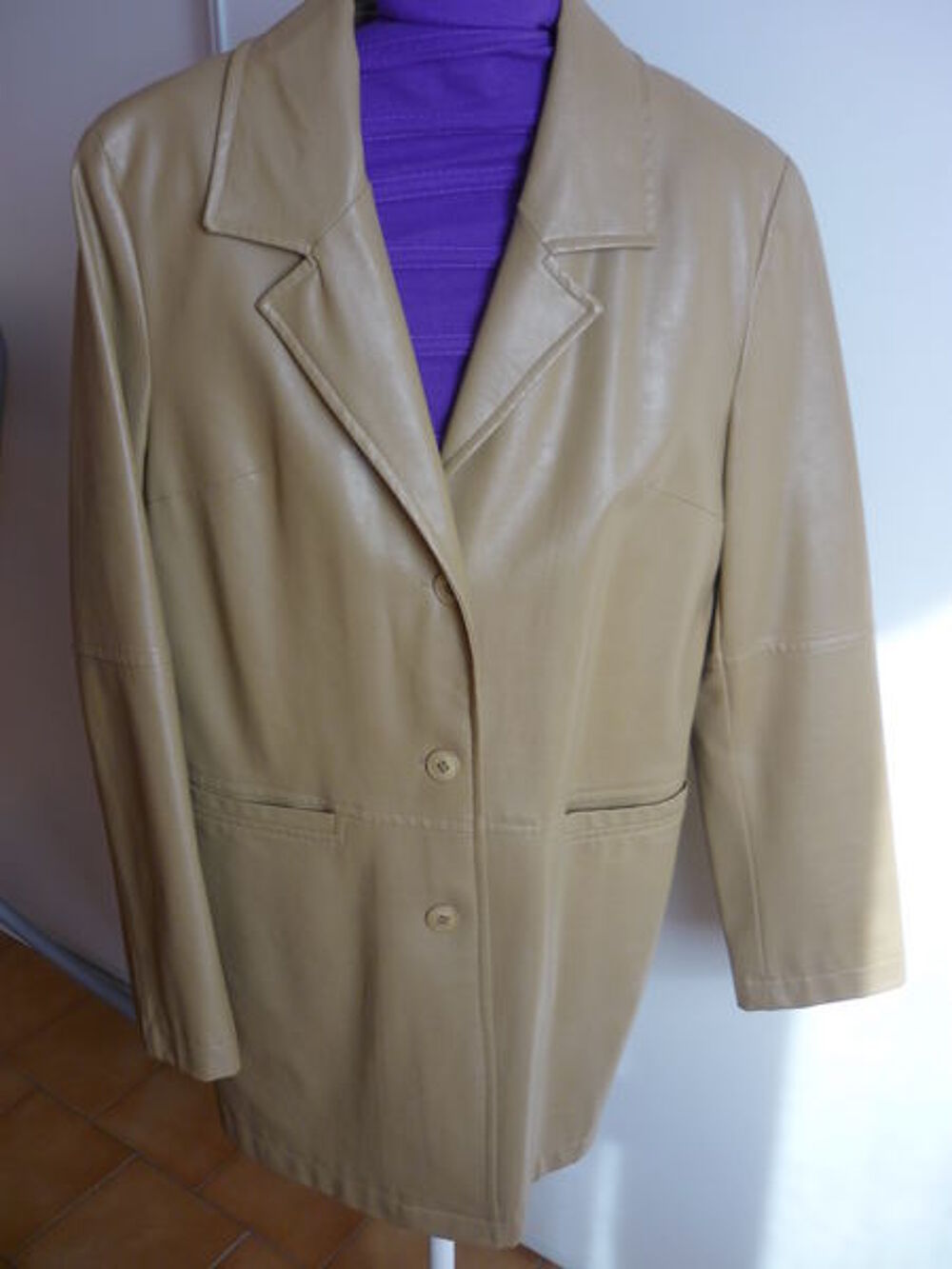 Veste 3/4 camel V�tements