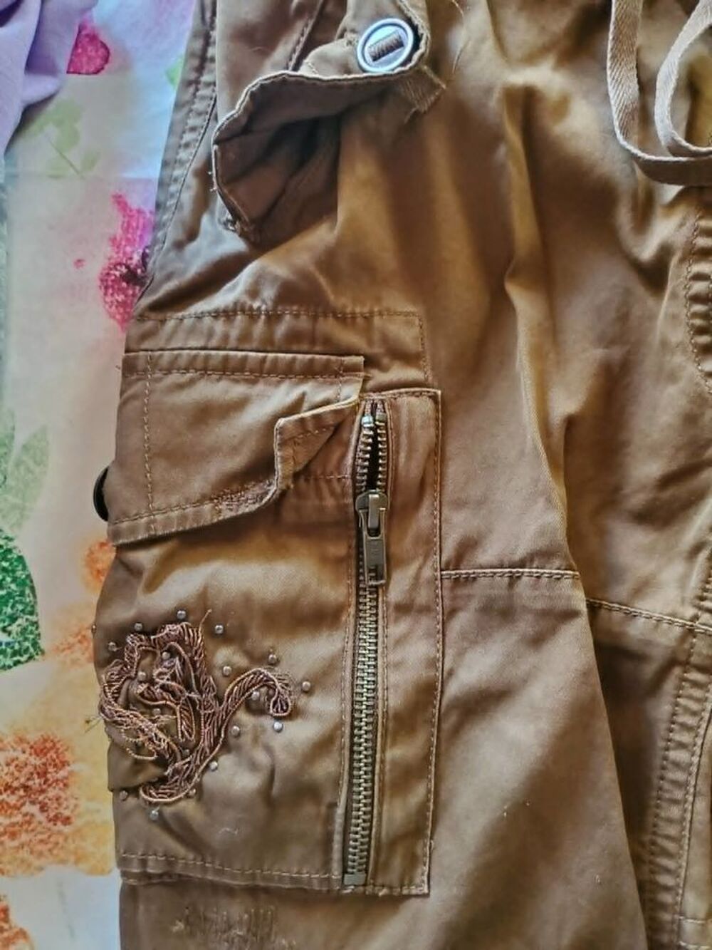 PANTALON FEMME MARRON T36 RALPH LAUREN Vêtements