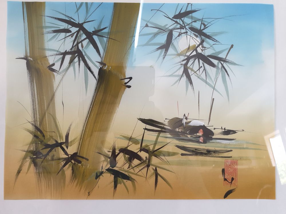 Tableau repr&eacute;sentant le Vietnamien : Paysage Décoration