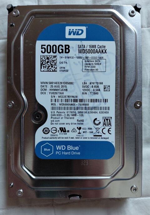 Disque Dur Western Digital 500GB SATA 10 Manom (57)