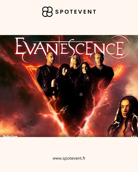 Evanescence accor arena concert 100 Paris 15 (75)