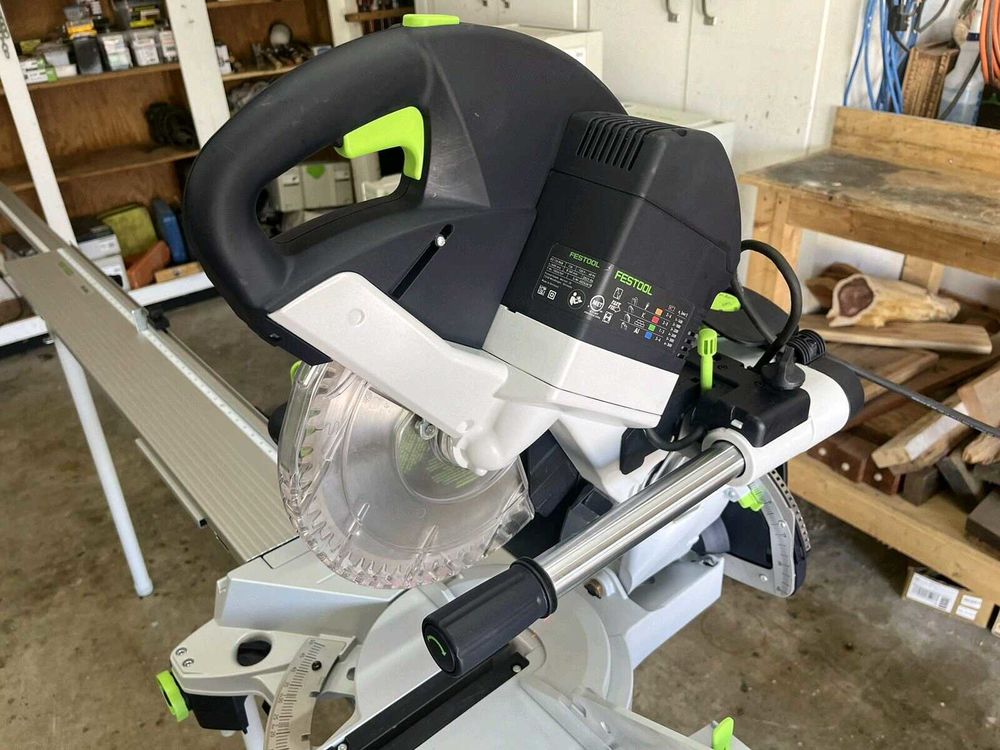 Scie &agrave; onglets compos&eacute;e coulissante Festool KAPEX KS 120 REB + support portable Festool UG Bricolage
