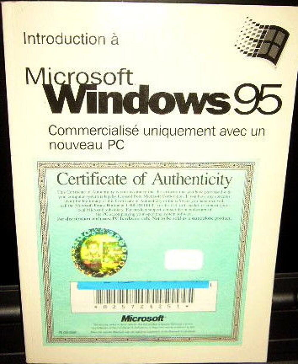 2 licences authentiques+livret+cd logiciel WINDOWS 95 Matériel informatique