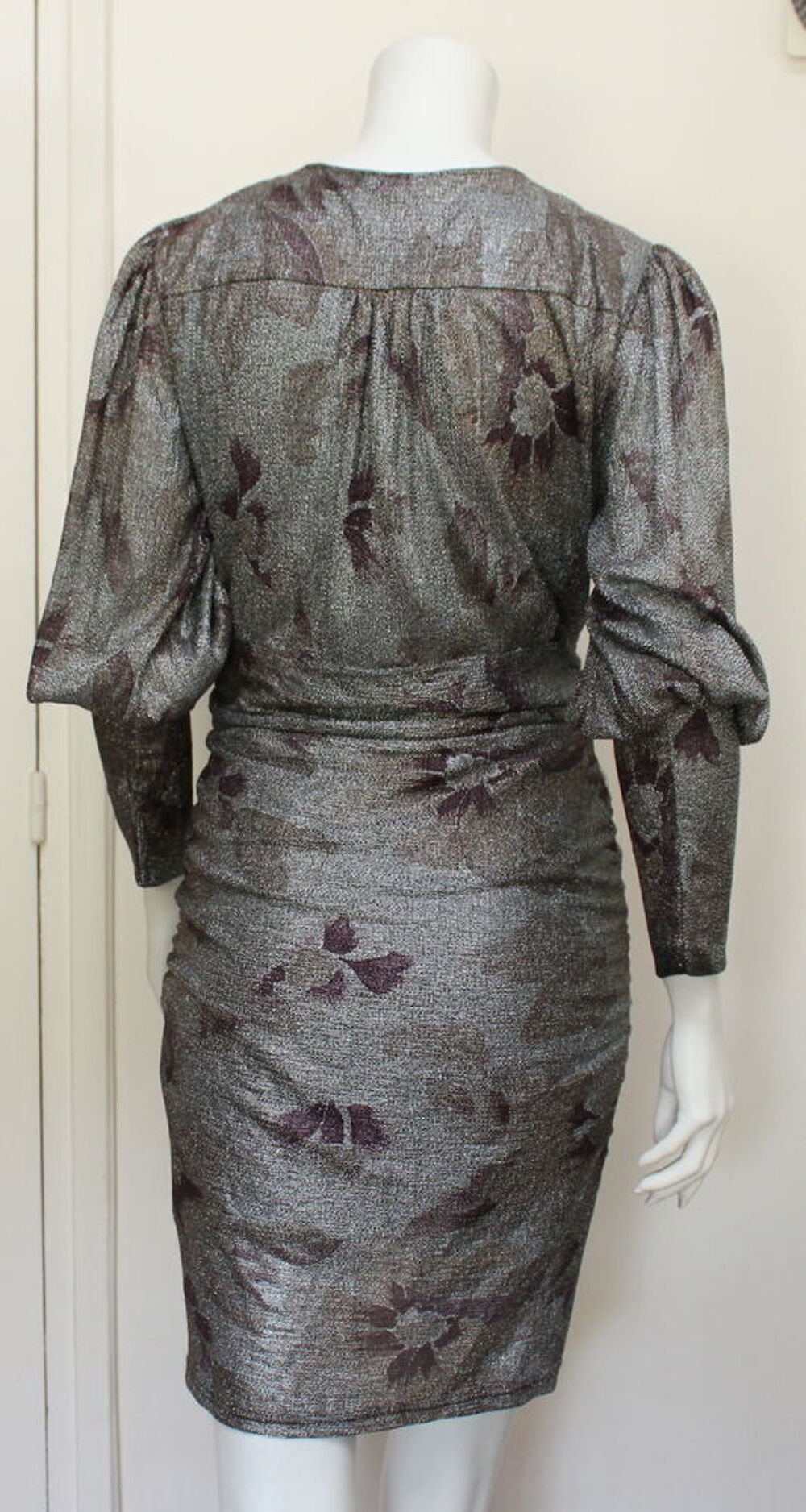 Robe drap&eacute;e lurex BA&amp;SH
T.3 soit 40 Fr Vêtements