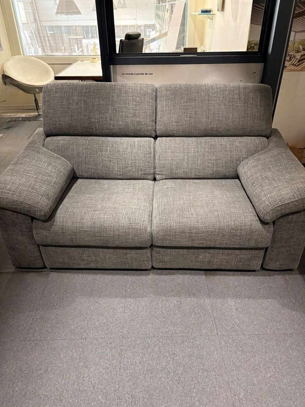 CANAPE 2 PLACES TISSU ASSISES COULISSANTES Meubles