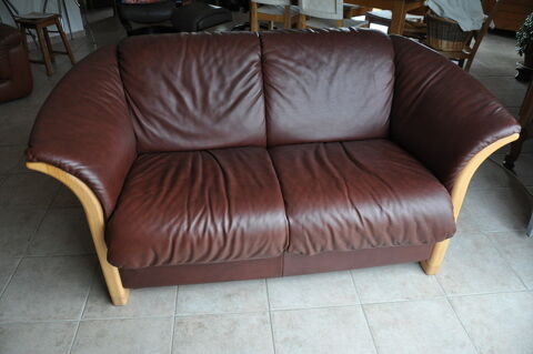 Canap cuir et bois 150 Lamalou-les-Bains (34)