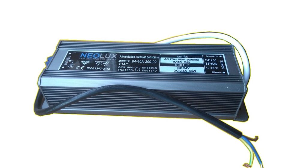 Neolux Alimentation &eacute;lectronique pour LED 24V DC 60W Bricolage