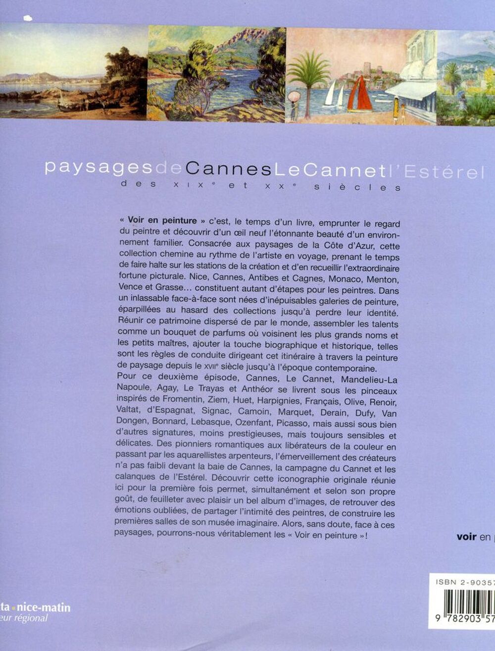 Paysages de Cannes, le Cannet et l'Est&eacute;rel Livres et BD