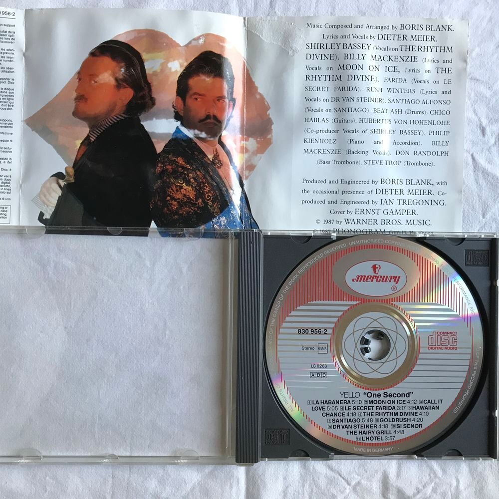 CD Yello One Second CD et vinyles