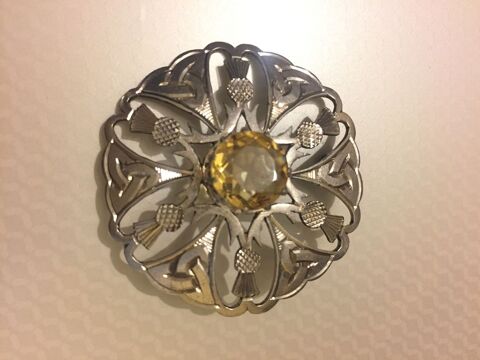 Broche Tr�s Ancienne - Yona Scotland avec belle citrine 150 Chalon-sur-Sa�ne (71)