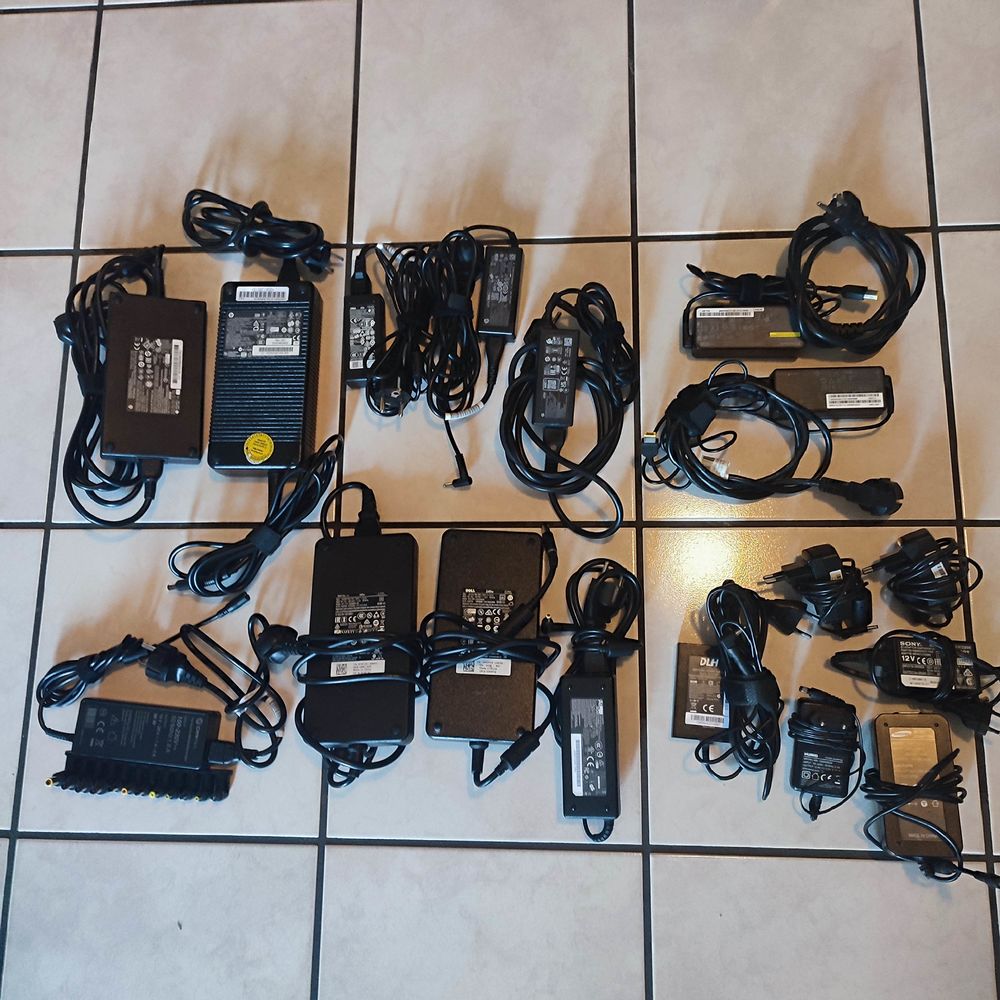 Chargeur pc Dell HP Lenovo Adaptateur Samsung Sony Huawei Matériel informatique
