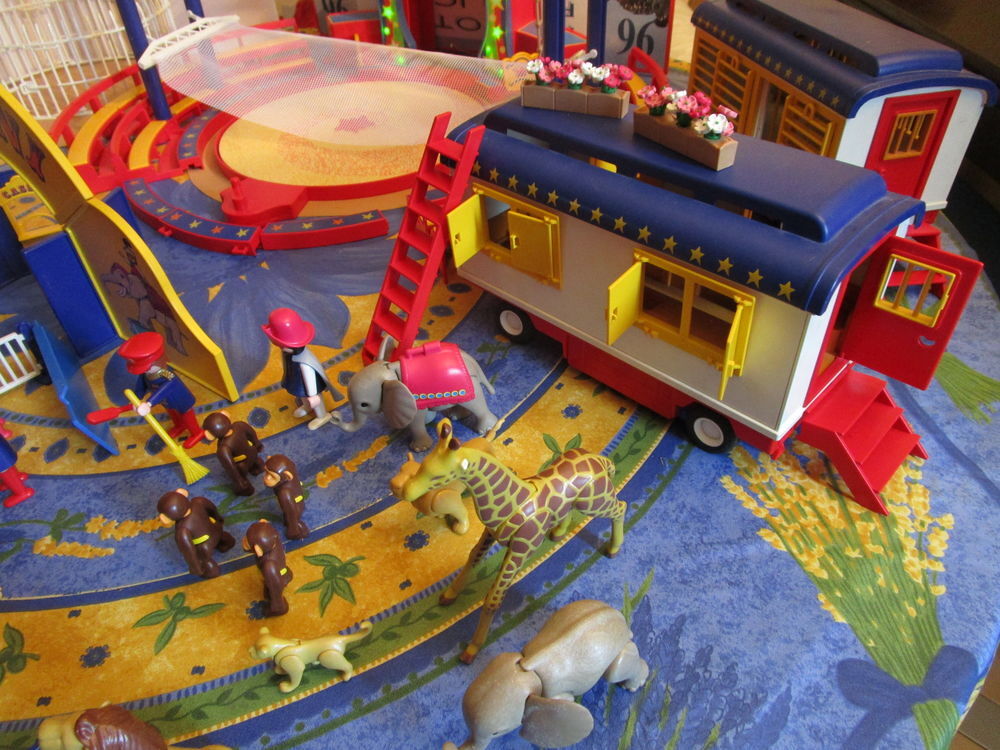 VIEUX CIRQUE PLAYMOBIL +ACCESSOIRES 