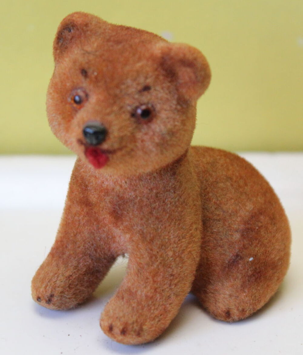 Jouet vintage MAX CARL Germany animal floqu&eacute; ourson Jeux / jouets