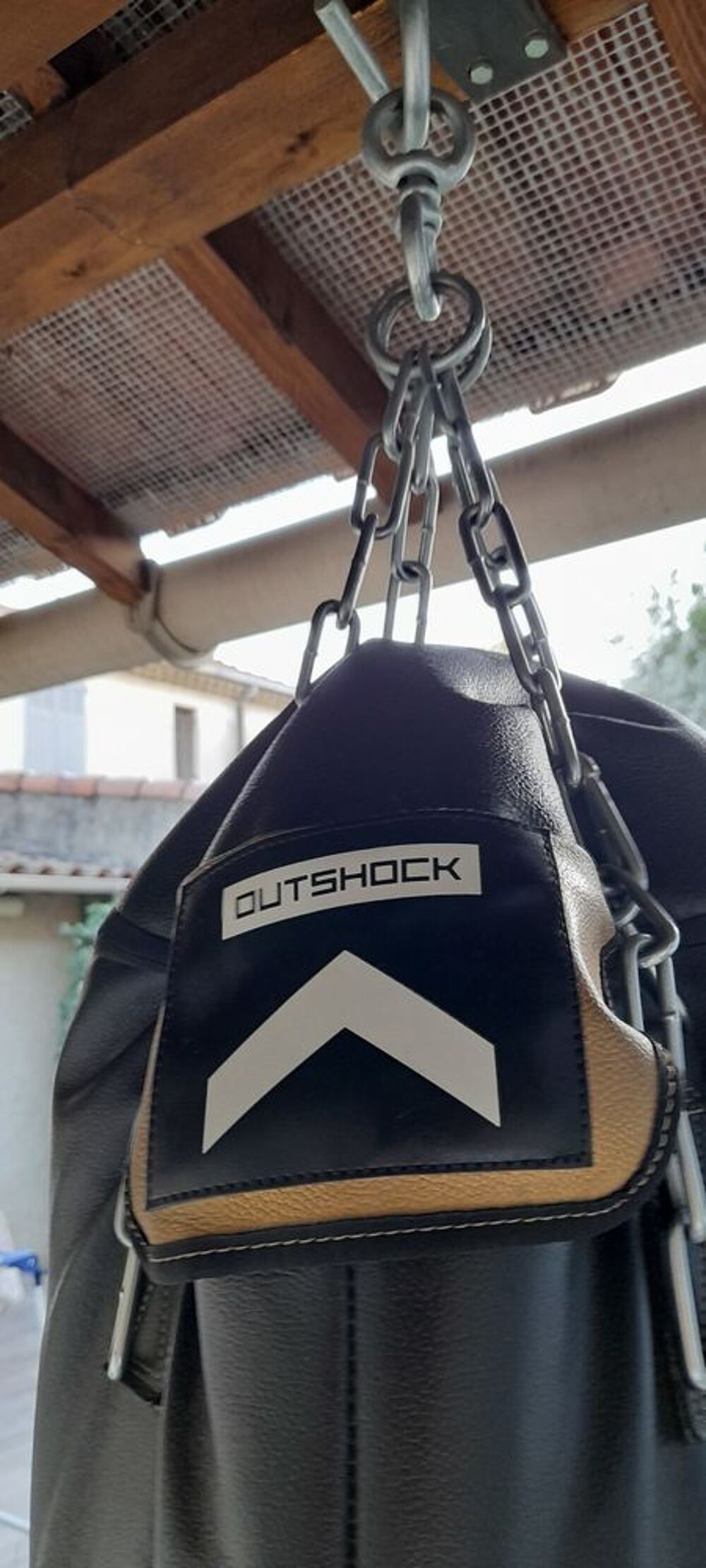 Sac de frappe cuir noir grande taille Sports
