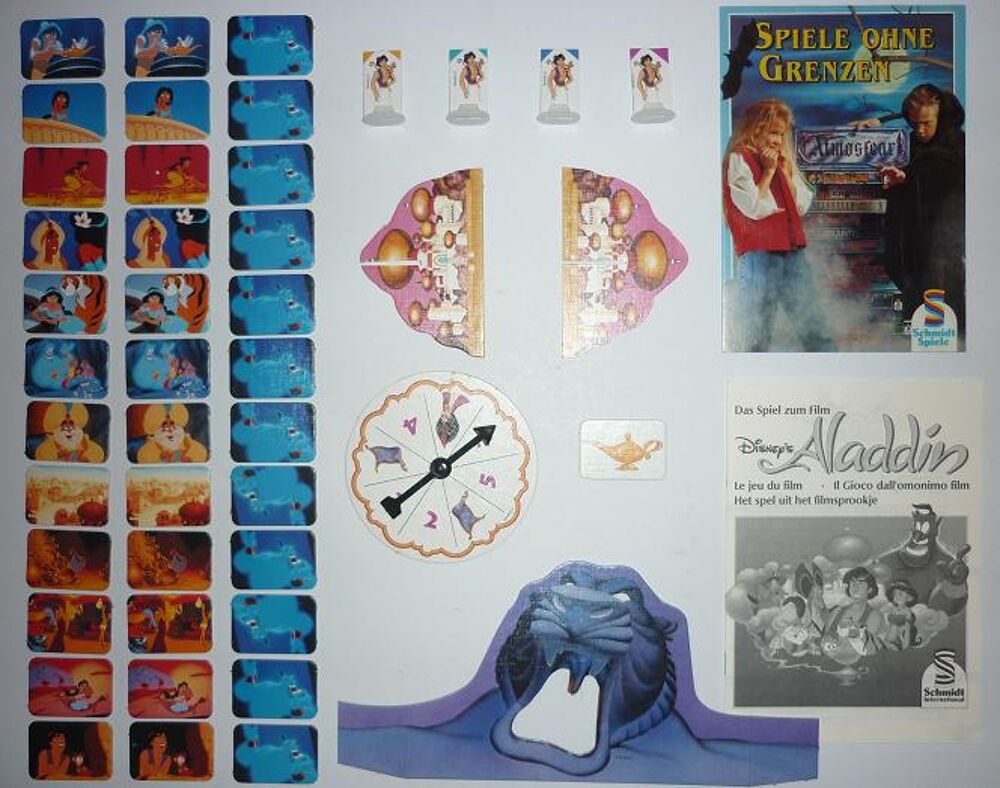 ALADDIN Jeu de soci&eacute;t&eacute; tir&eacute; du film DISNEY (&copy; SCHMIDT 1993) Jeux / jouets