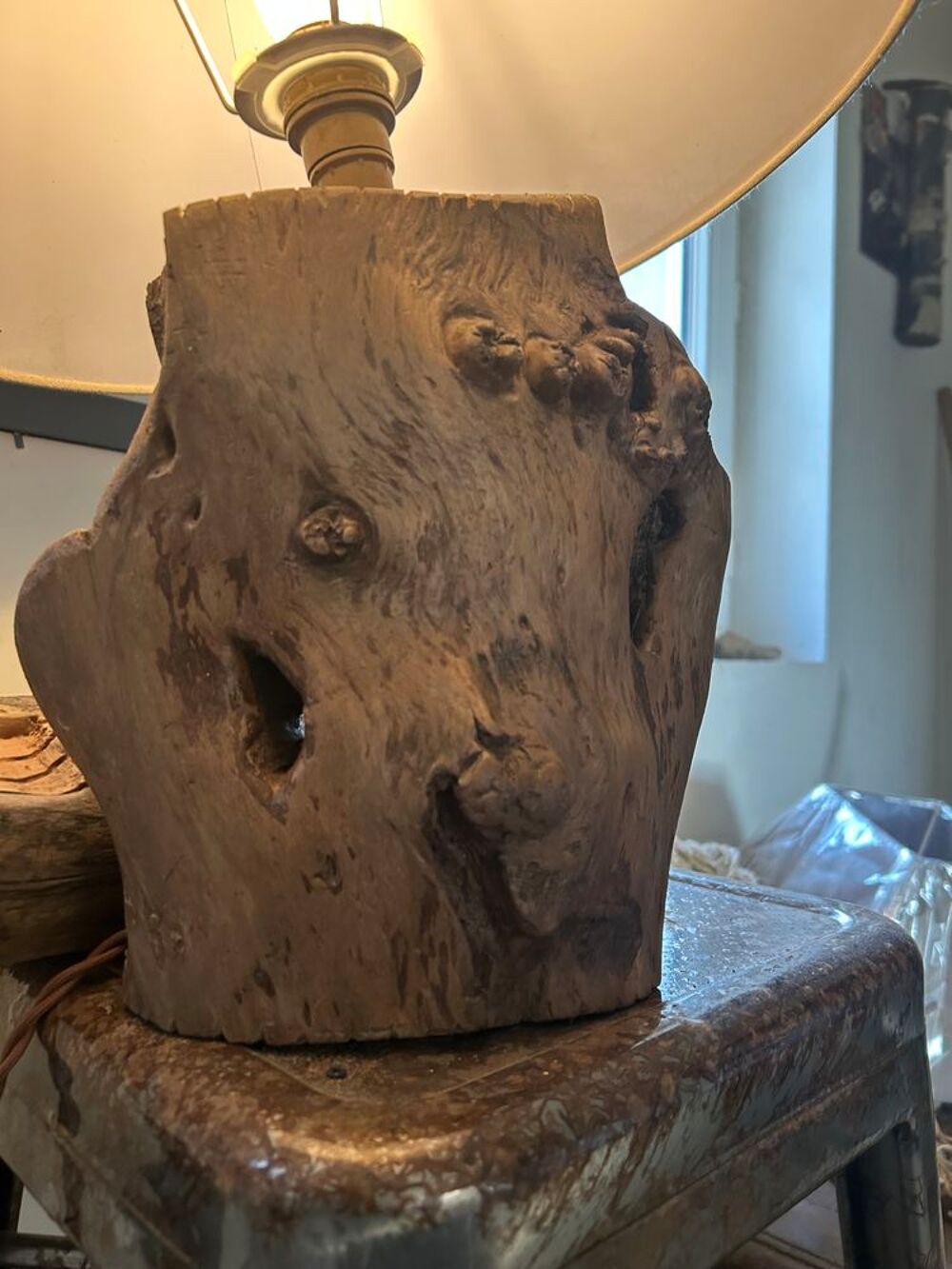 Lampe en bois flotter Décoration