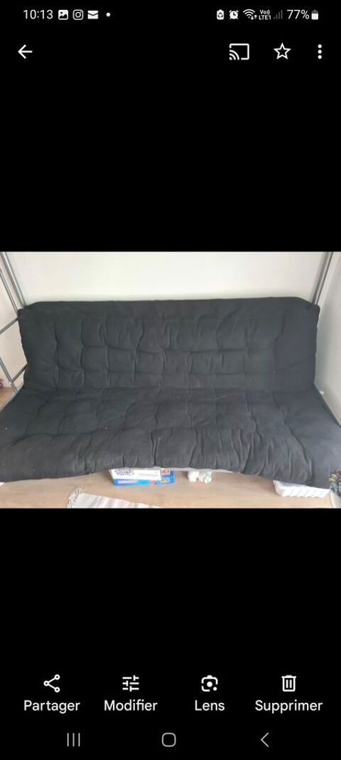 Lit mezzanine 1 place avec canap convertible 2 places 90 Gennevilliers (92)