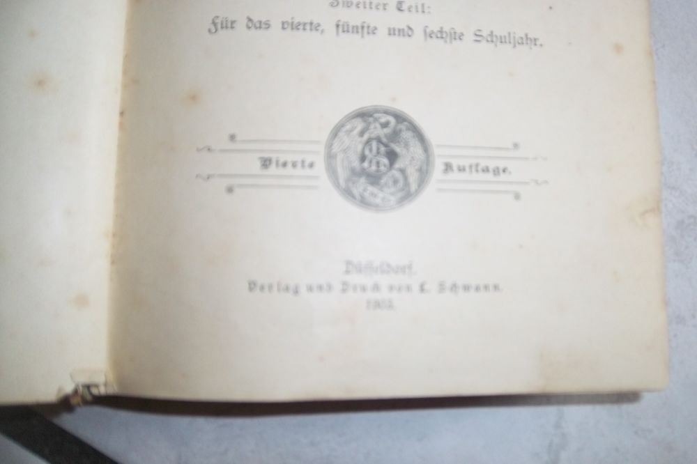 Livre de lecture allemand ancien 1903 Livres et BD
