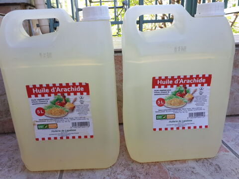 2 Bidons neufs de 5 litres d'huile d'arachide 18 Montigny-Lencoup (77)