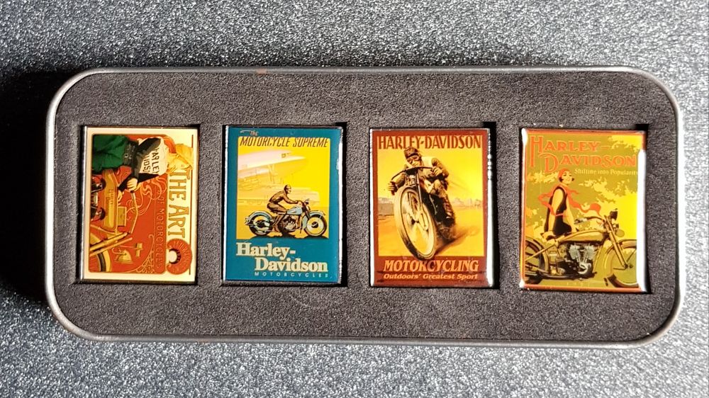 HARLEY DAVIDSON - Tr&egrave;s Rare Set de 4 pin's 