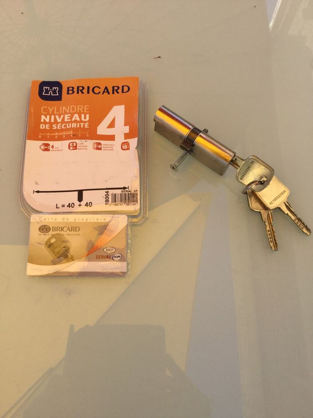 Verrou Serrure Cylindre BRICARD Bricolage