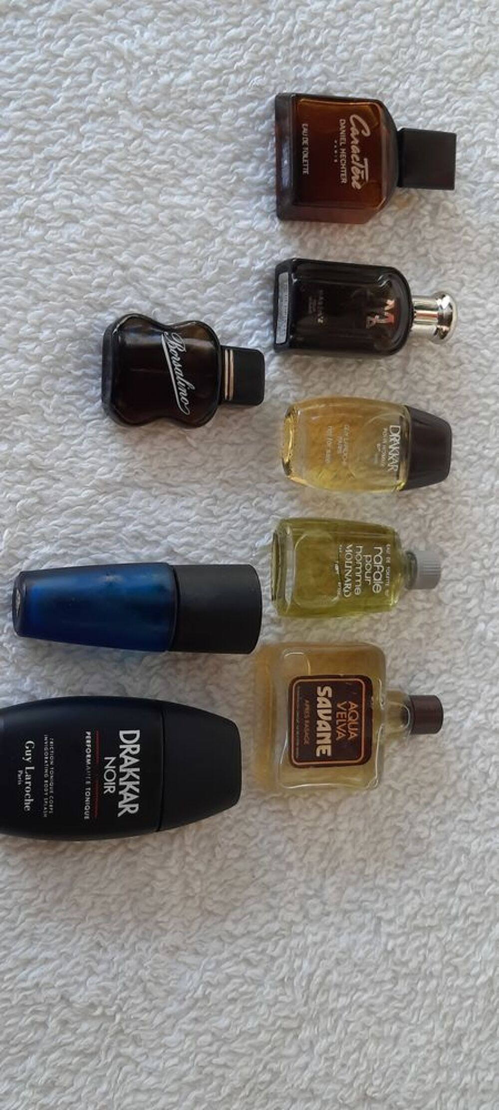 Lot de 8 miniatures parfum originales pour homme 