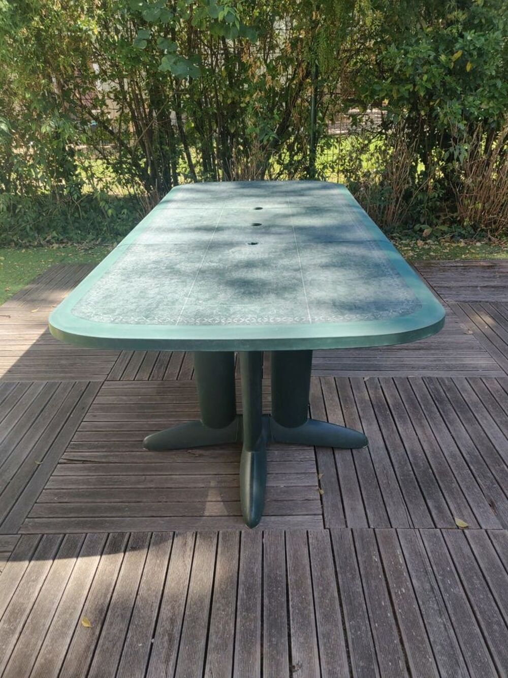 Table de jardin avec 2 rallonges Jardin