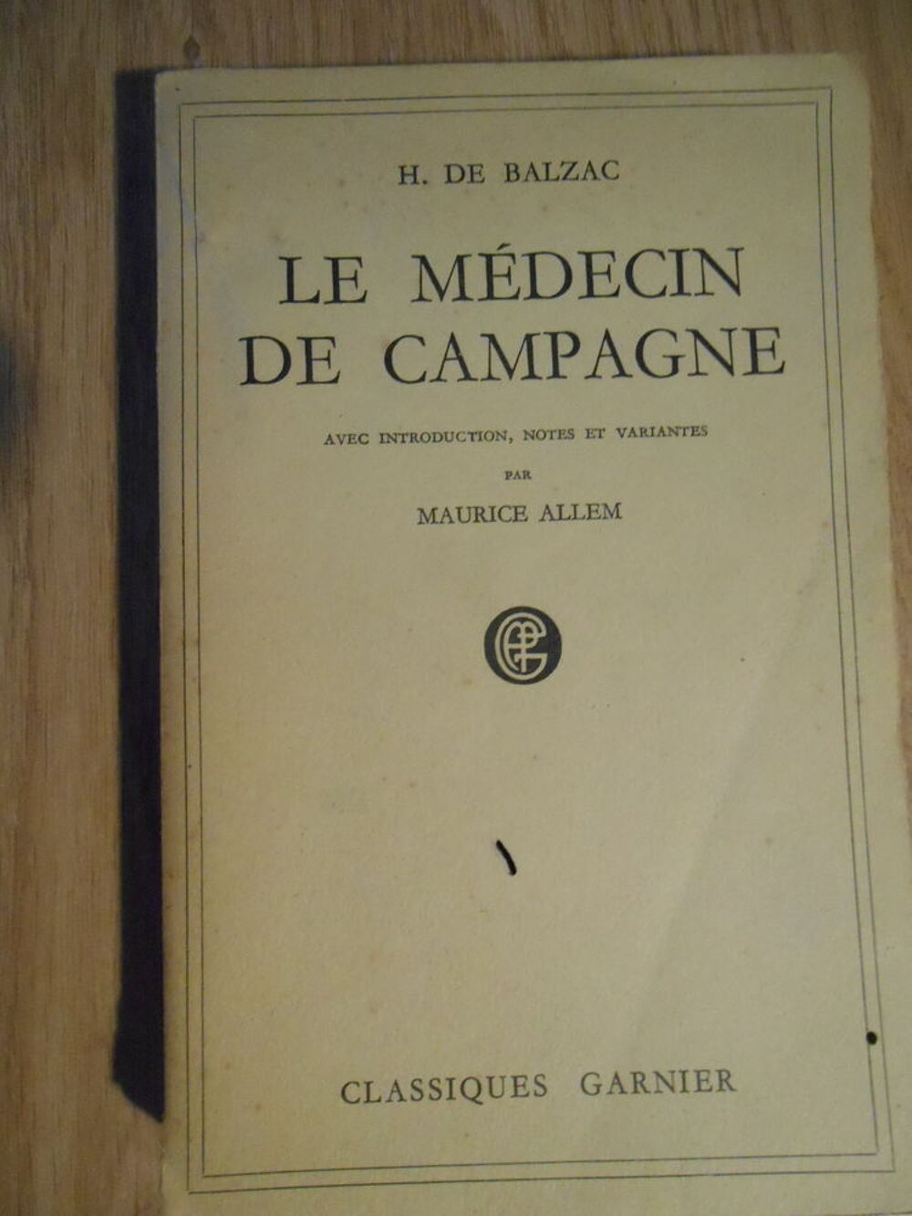 LE M&Eacute;DECIN DE CAMPAGNE de H. De BALZAC (1950) Livres et BD