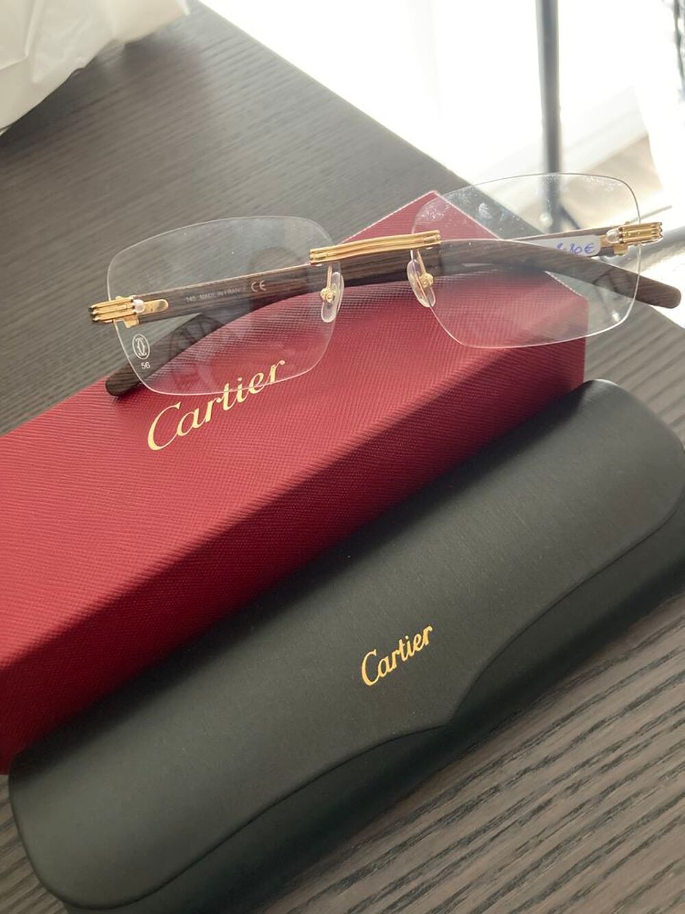 Lunette cartier bois shop