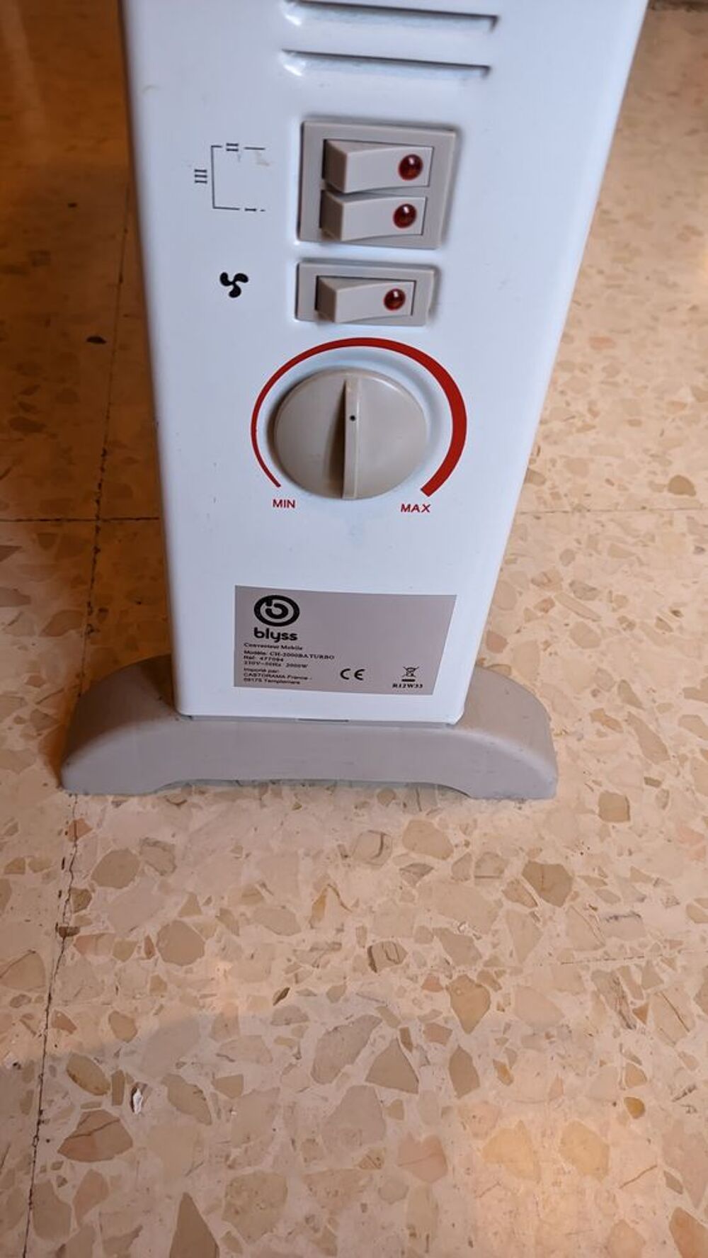 Chauffage d'appoint &eacute;lectrique soufflant 2000W Electromnager