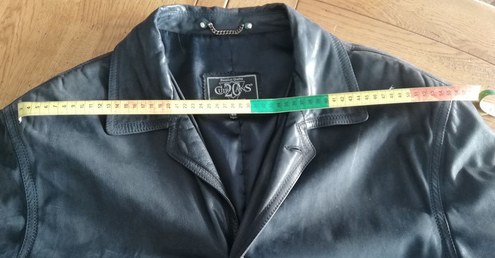 Manteau / Veste cuir 3/4 Homme taille XL Vêtements