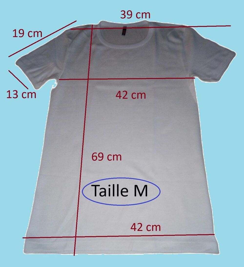 Tee-shirt homme manche courte, sp&eacute;cial hivers. Taille M-XL
Vêtements