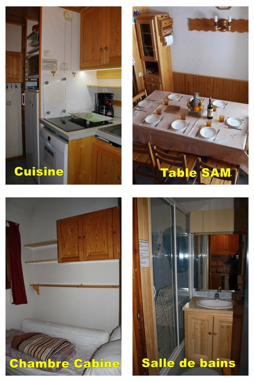   Vallandry-Les Arcs, 2 pices-mezzanine 4  8 pers. Pied pist Rhne-Alpes, Peisey-Nancroix (73210)