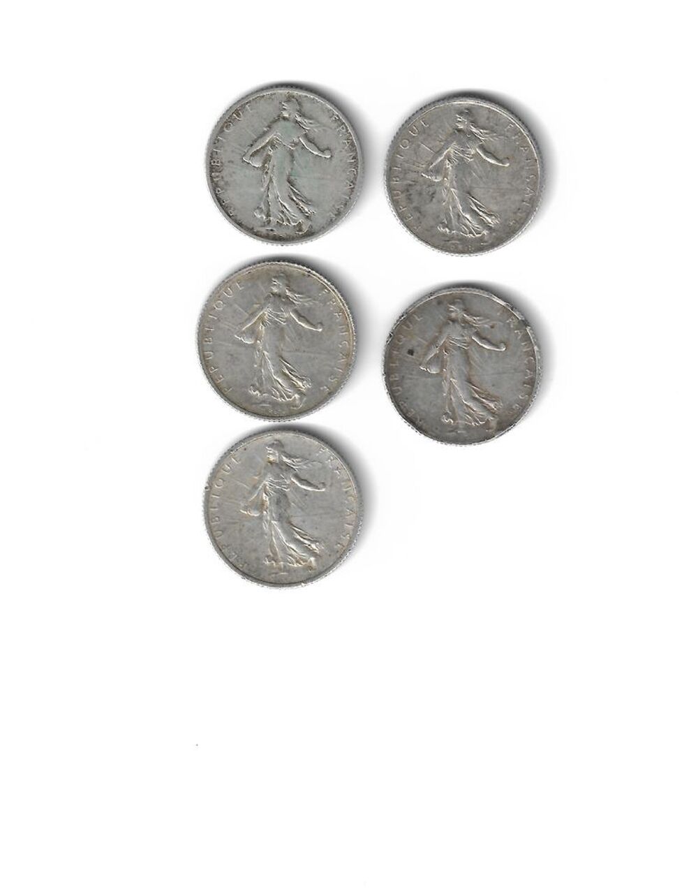 1 francs semeuse---lot--- argent 
