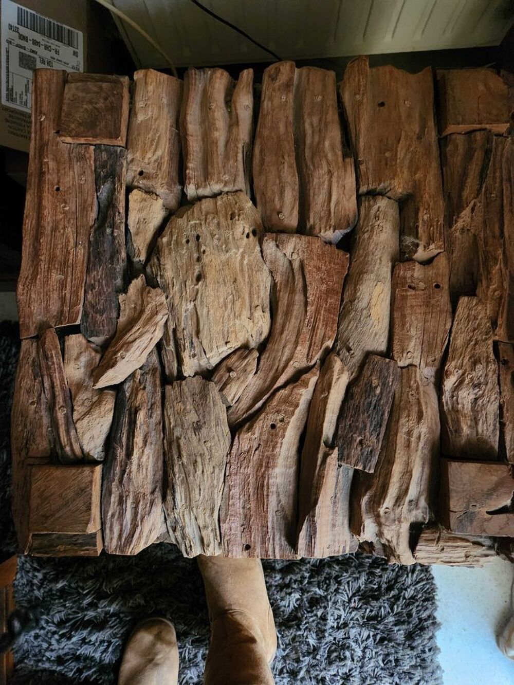 superbe+table+en+bois+flott&eacute; Meubles