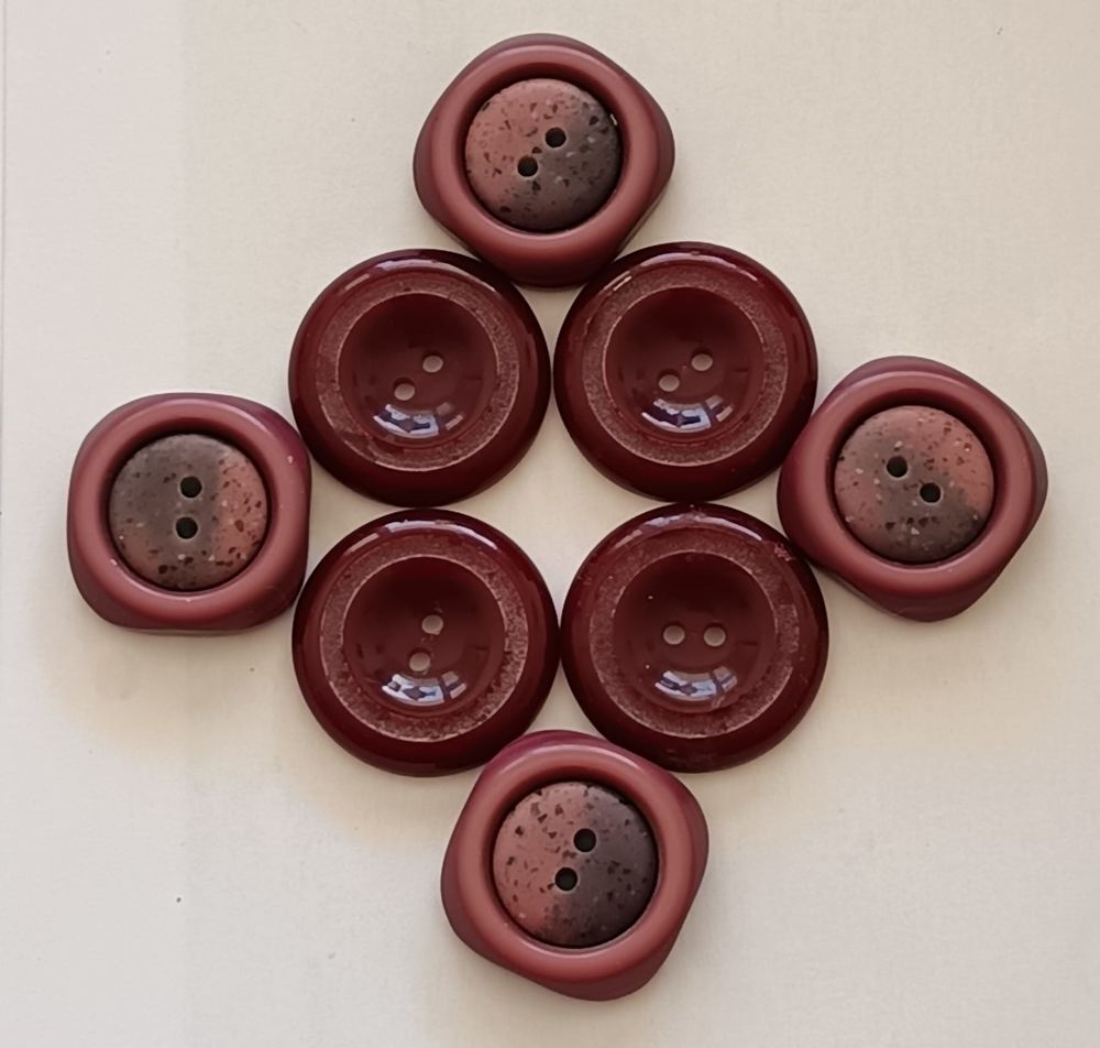 Lot de 8 Boutons Vintage d'Exception - Violine Nuanc Décoration