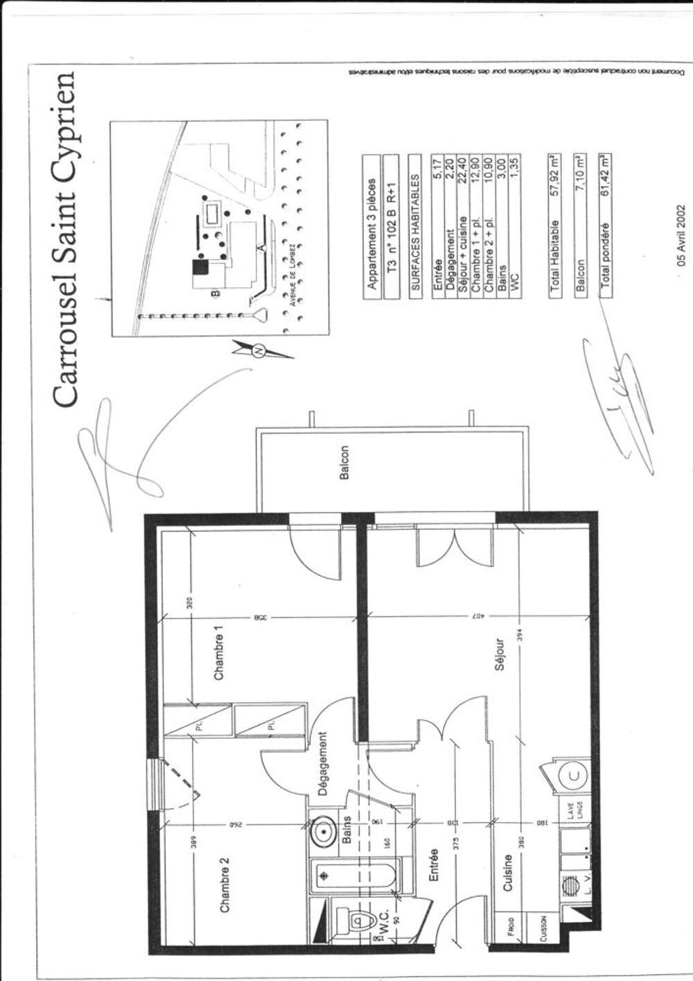 Vente Appartement T3 dans résidence sécurisée. Toulouse