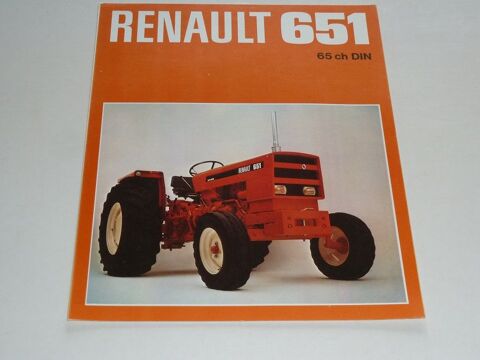 Prospectus dpliant tracteur RENAULT 651 1 Marcilly-le-Hayer (10)
