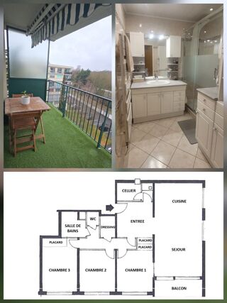  Appartement � vendre 4 pi�ces 85 m�