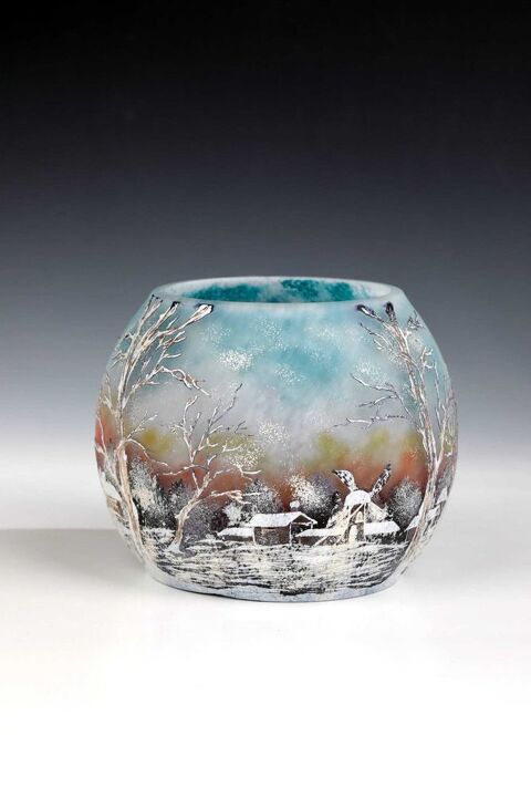 LEGRAS RARE BEAU VASE SIGNE DANS LE DECOR ART NOUVEAU 1910 Lyon 3 (69)