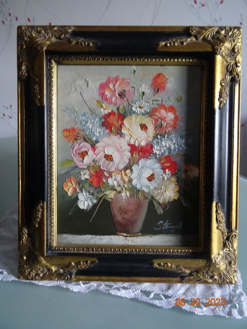 un tableau   des fleurs dans un vase  50 Chaville (92)