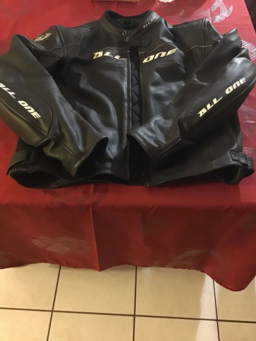 Blouson cuir moto ALL ONE Vêtements