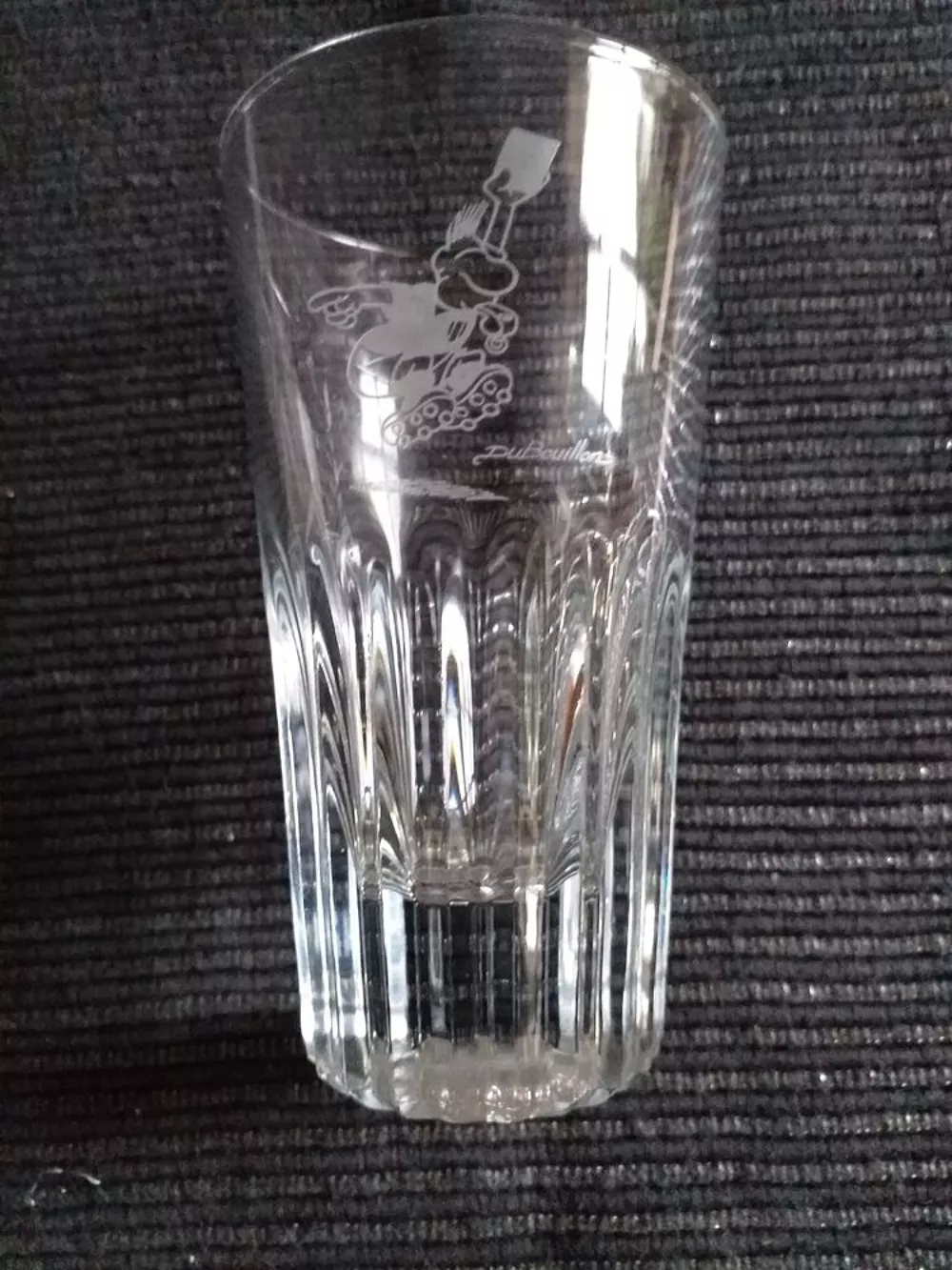 VERRE VINTAGE SEREGRAPHIE DUBOUILLON Décoration